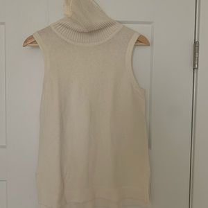 JCrew sleeveless knit turtleneck sweater
